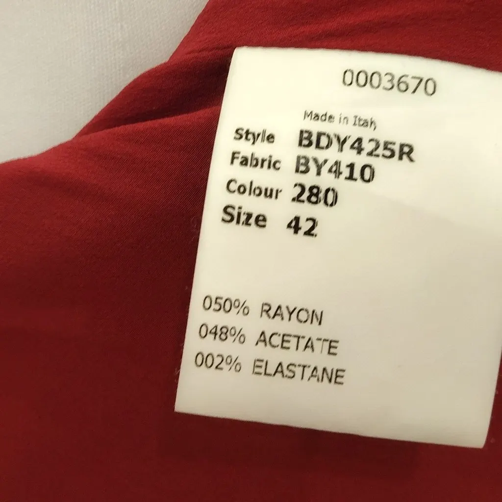 Antonio Berardi Form-Fitting Red Column Dress Red Viscose Very good - Model View