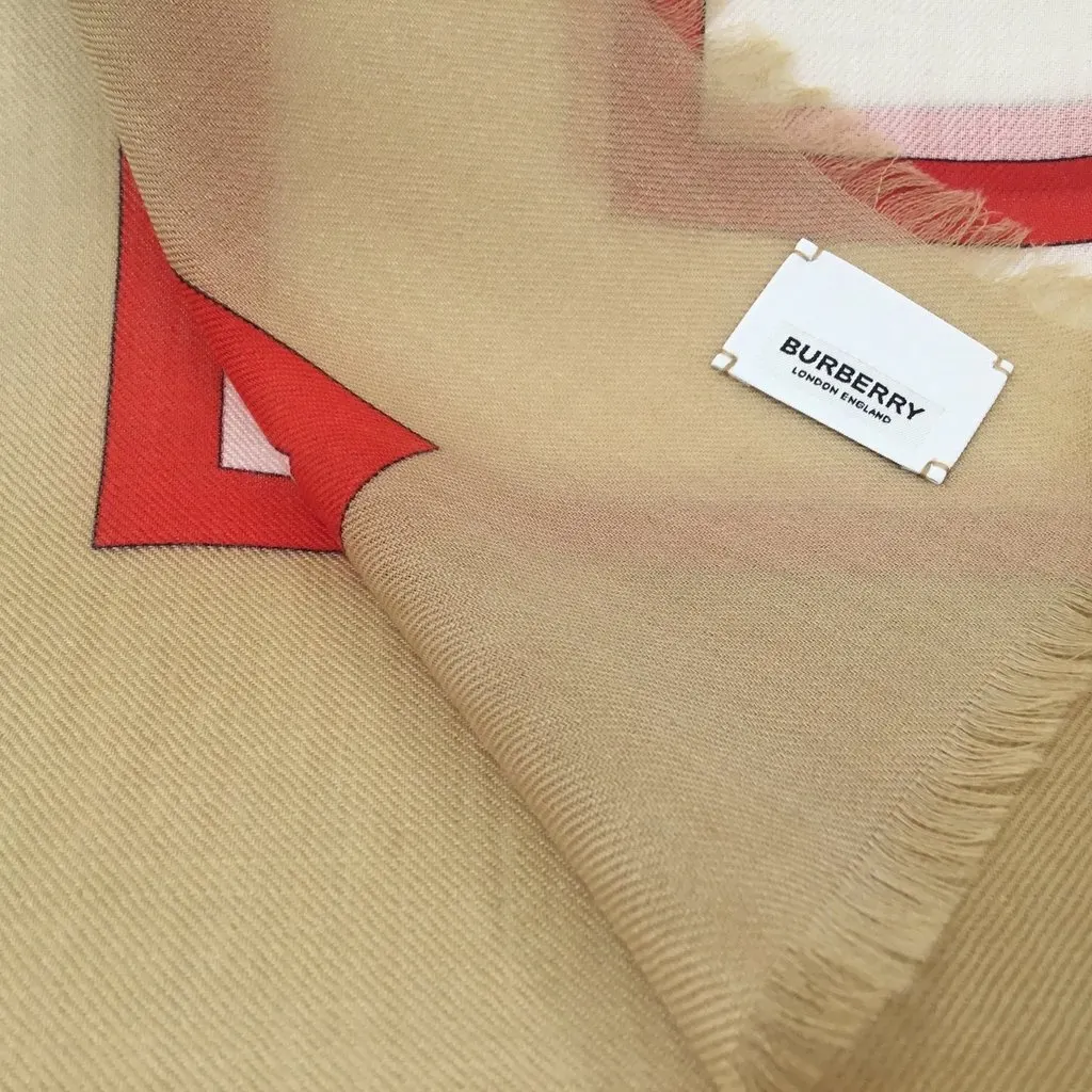 Burberry Society by Burberrys Cashmere MultiColor Cashmere Never worn - Back View