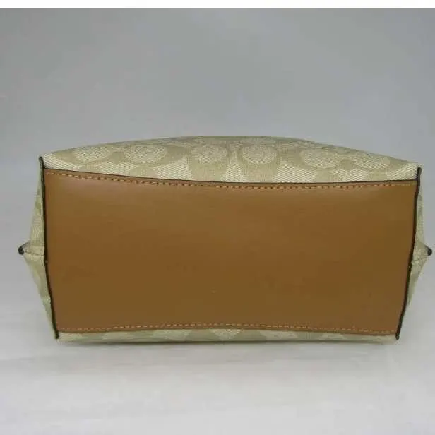 Coach Mollie Bucket Bag Beige Canvas Gold Never worn, with tag - Inside View