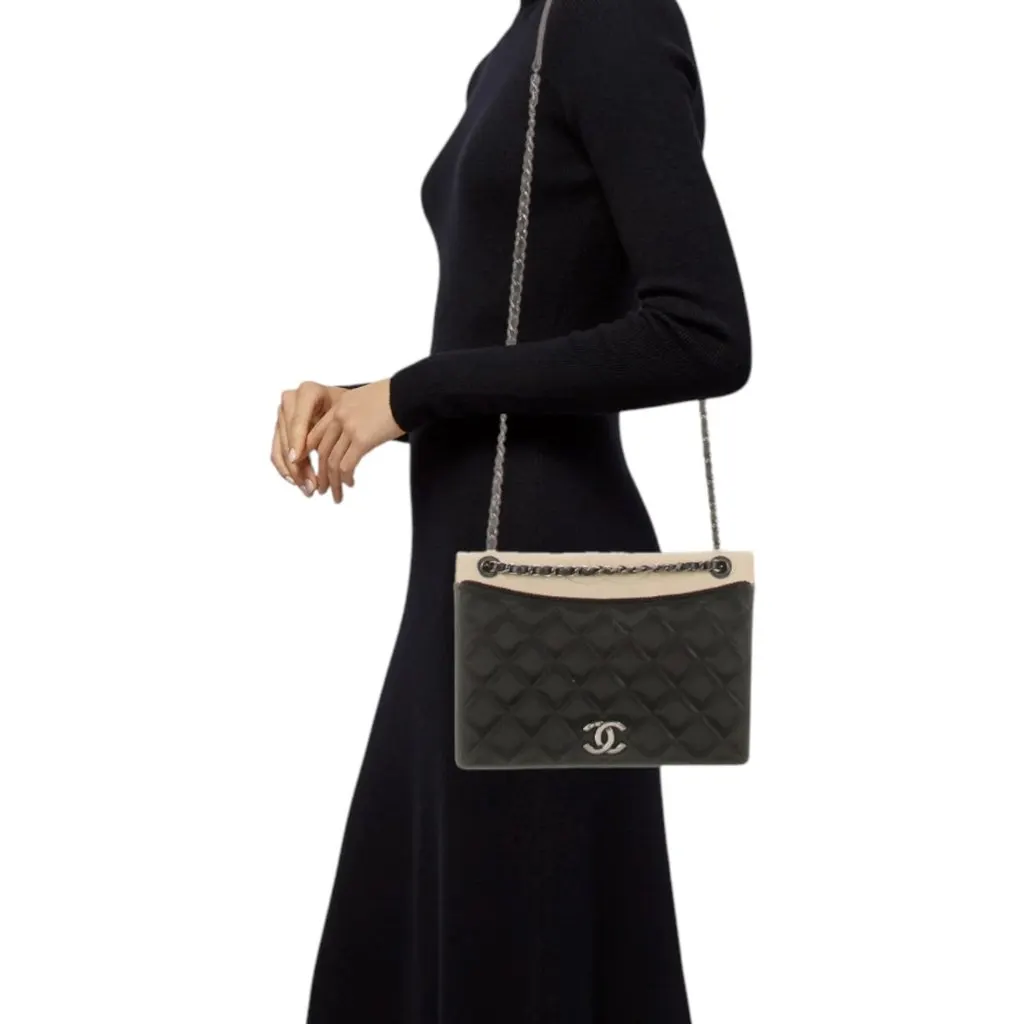 Chanel Ballerine Black Leather Good - Back View
