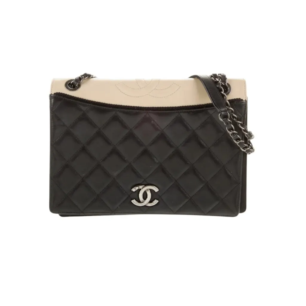 Chanel Ballerine Black Leather Good - Front View