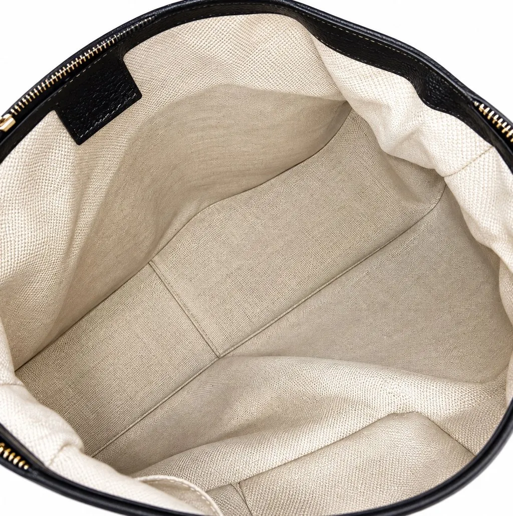 Gucci The hobo Peggy Bamboo Gucci Beige Canvas Very good - Model View
