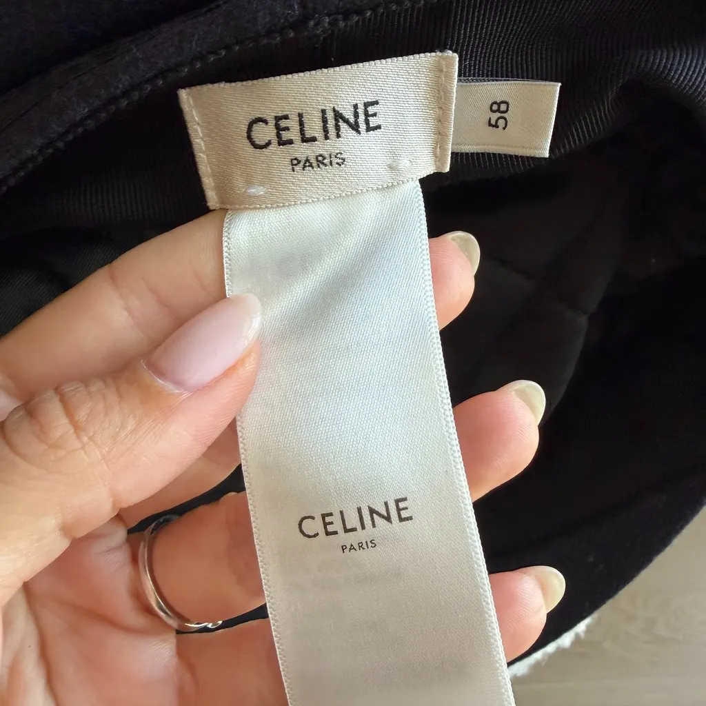 Celine Celine Black Wool Never worn - Inside View