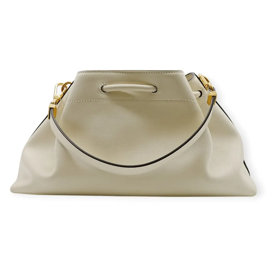 Jimmy Choo Cinch Bucket Bag - '20s White Leather Good - Inside View