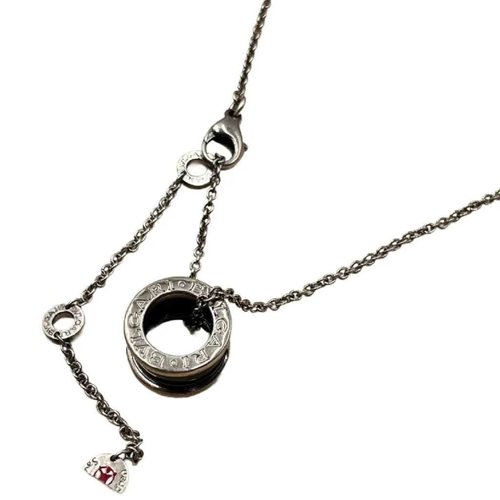 Bulgari Save the Children Necklace - '20s Black Lace Good - Front View
