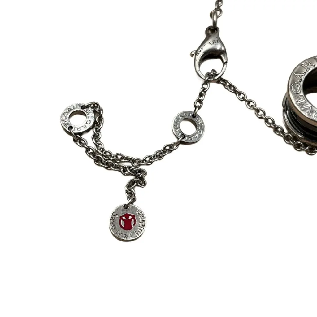 Bulgari Save the Children Necklace - '20s Black Lace Good - Back View