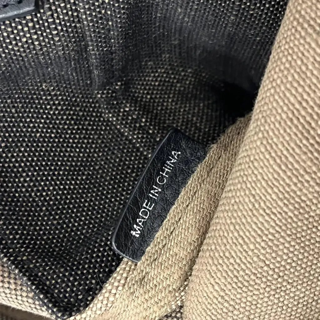 Burberry Check Backpack - '10s Brown Canvas Good - Box View