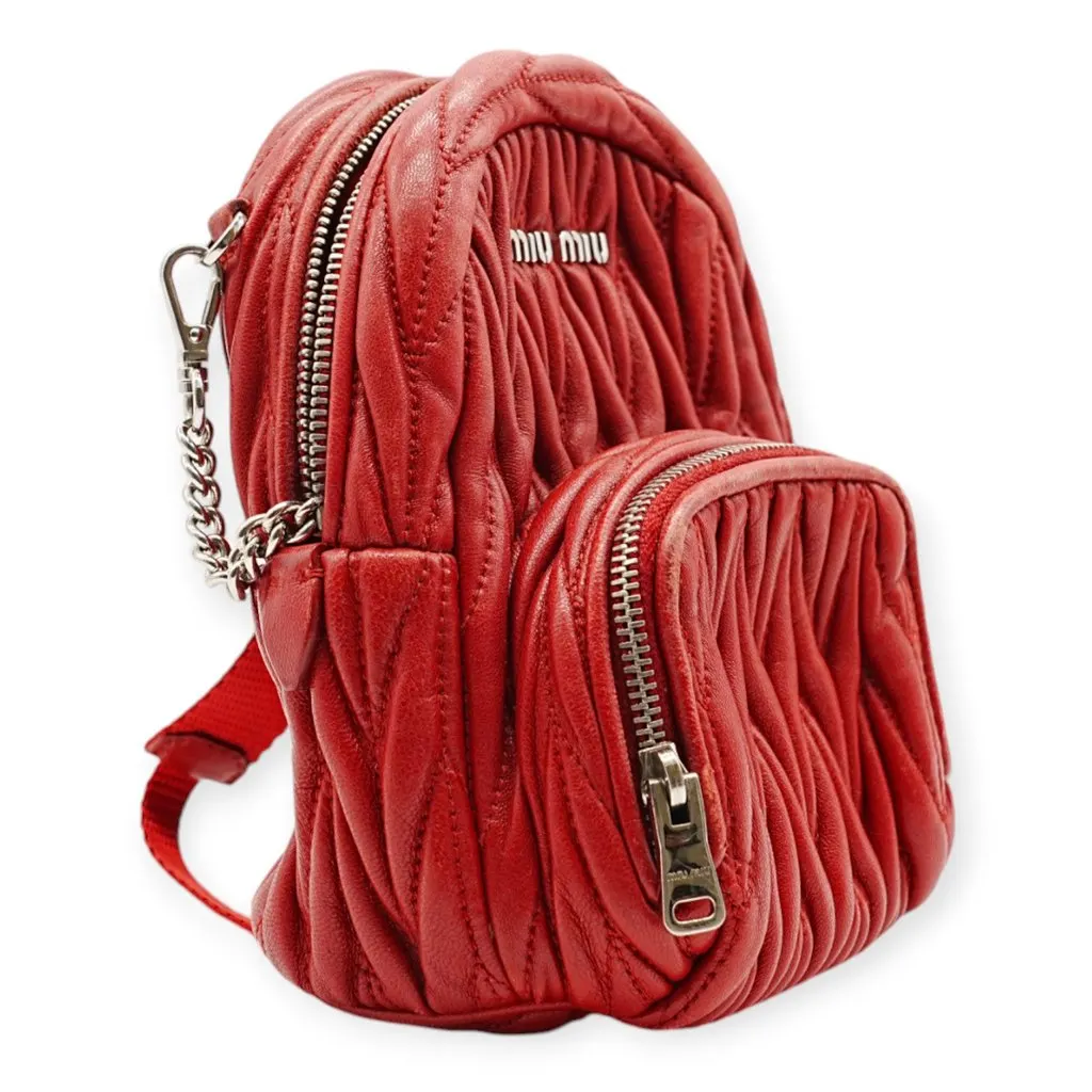 Miu Miu Mini Backpack - '10s MultiColor Leather Good - Back View