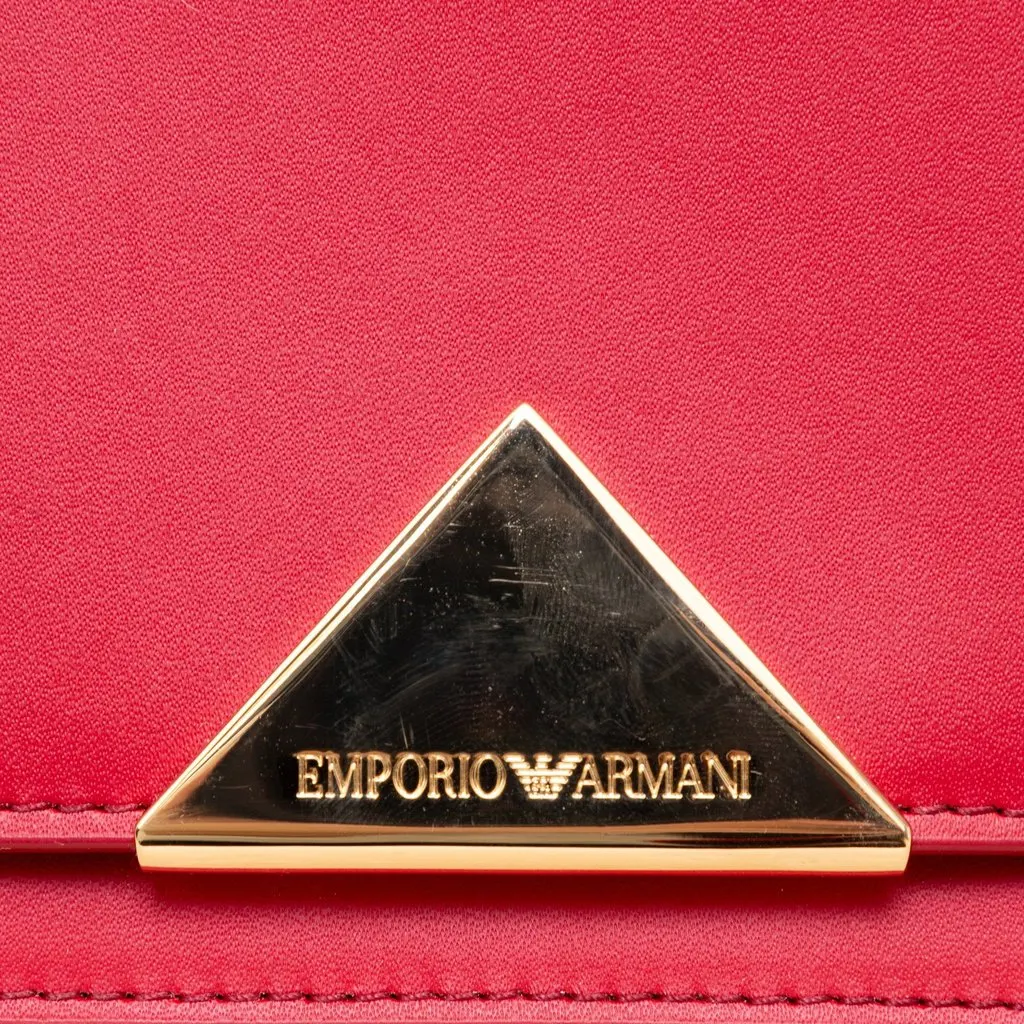 Emporio Armani Mini Sling Crossbody Bag - '10s Red Leather Good - Box View