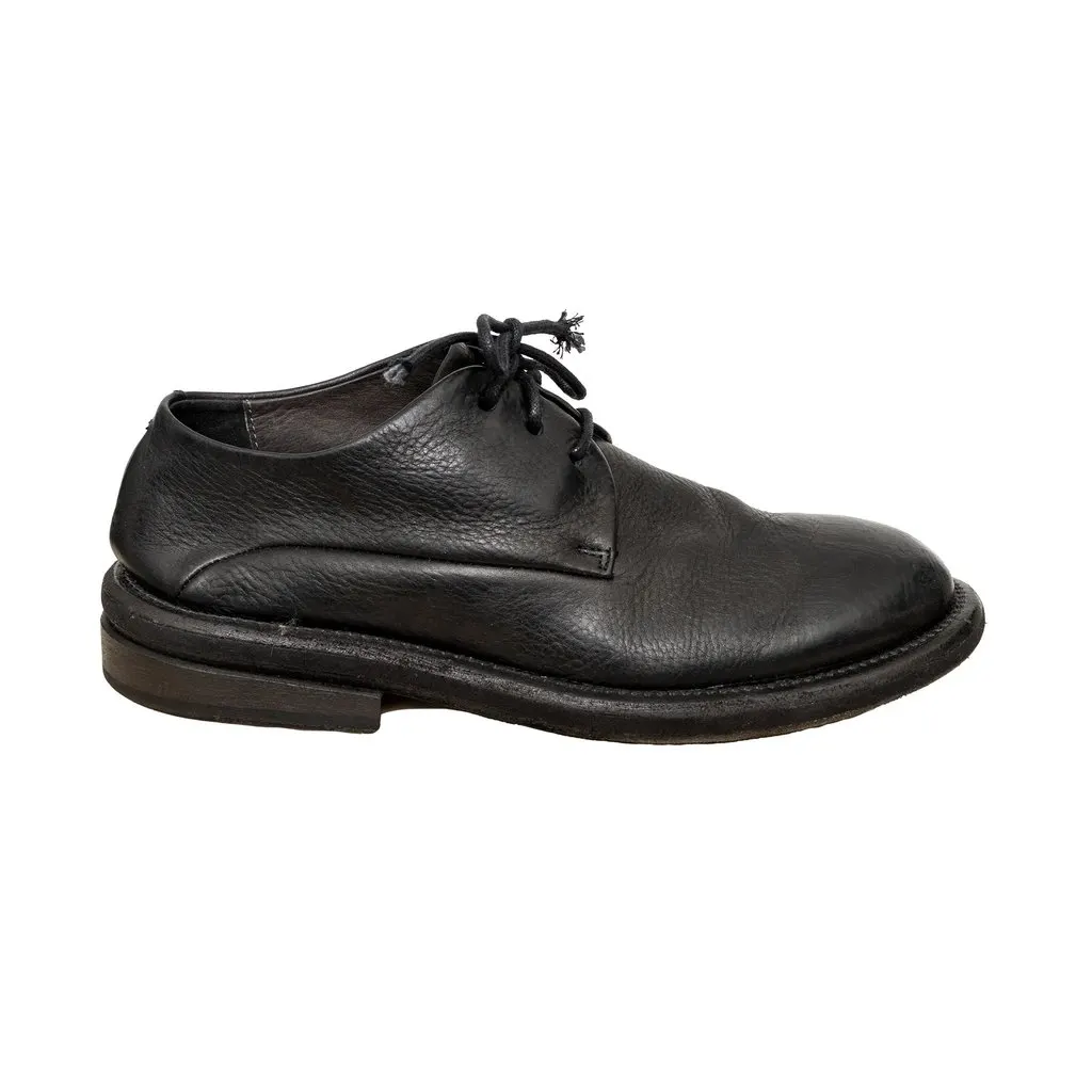 Unsigned Marsèll Gommello Derby Shoes - '10s Black Lace Good - Front View