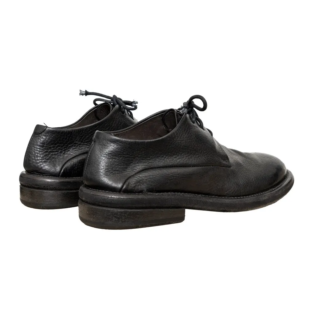 Unsigned Marsèll Gommello Derby Shoes - '10s Black Lace Good - Back View