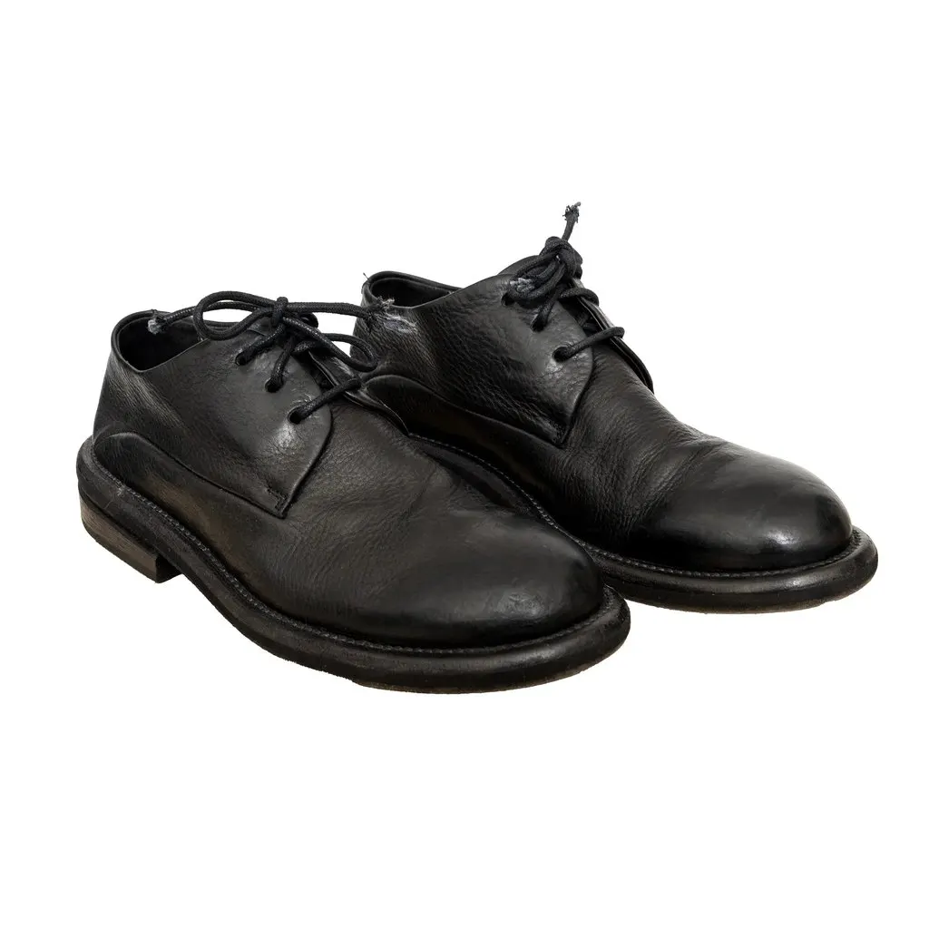 Unsigned Marsèll Gommello Derby Shoes - '10s Black Lace Good - Inside View