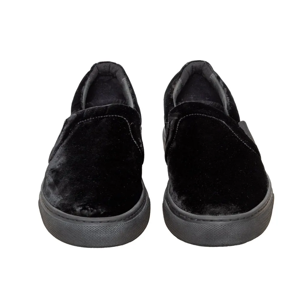 Lanvin Velvet Slip-on Sneakers - '10s Black Velvet Good - Inside View