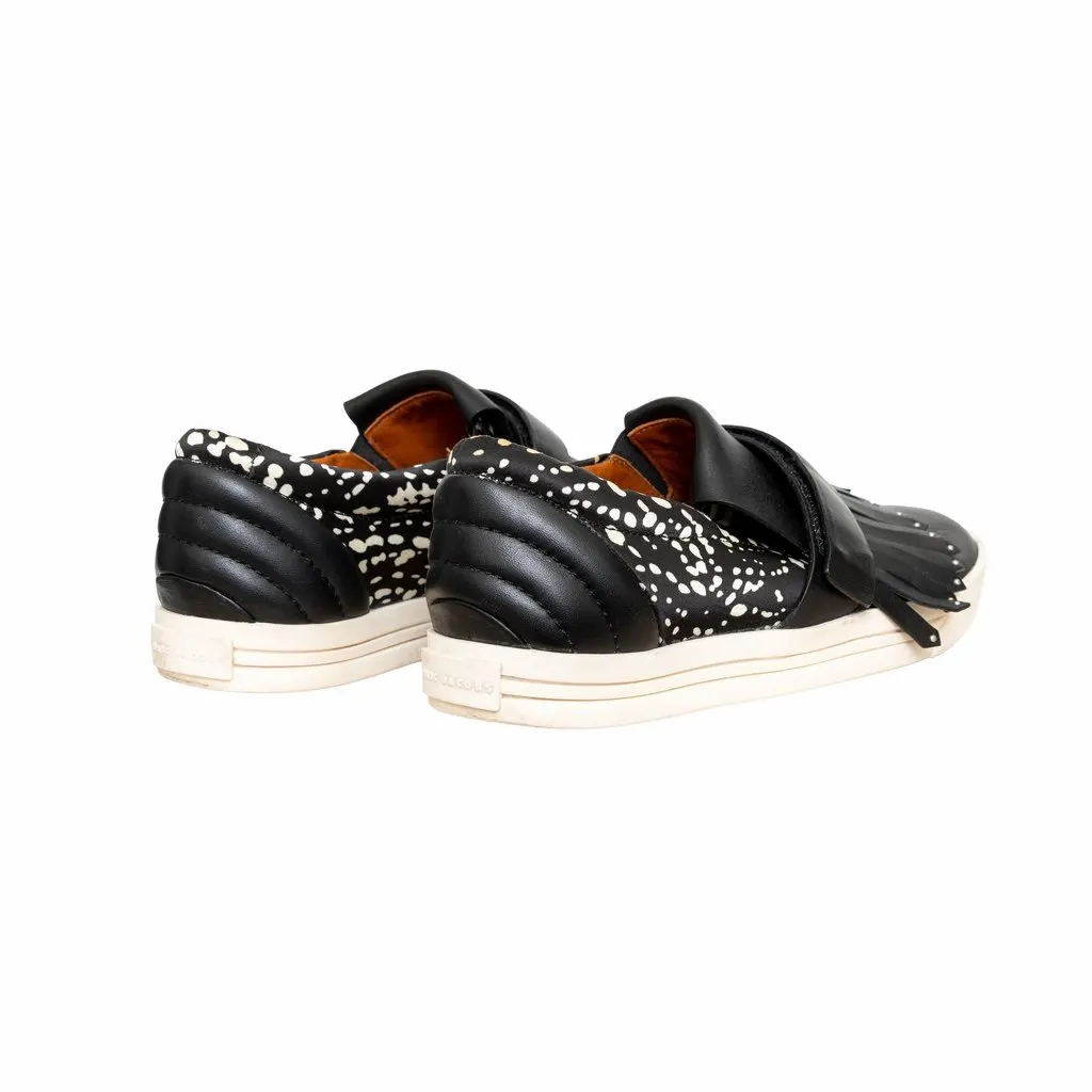 Marc Jacobs Kilt Sneakers - '10s Black Leather Good - Back View
