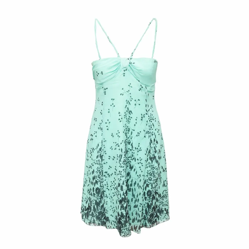Emporio Armani Printed Silk Dress - '00s MultiColor Silk Good - Front View