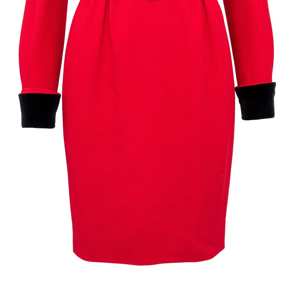 Moschino Couture Midi Dress - '90s Red Velvet Good - Box View