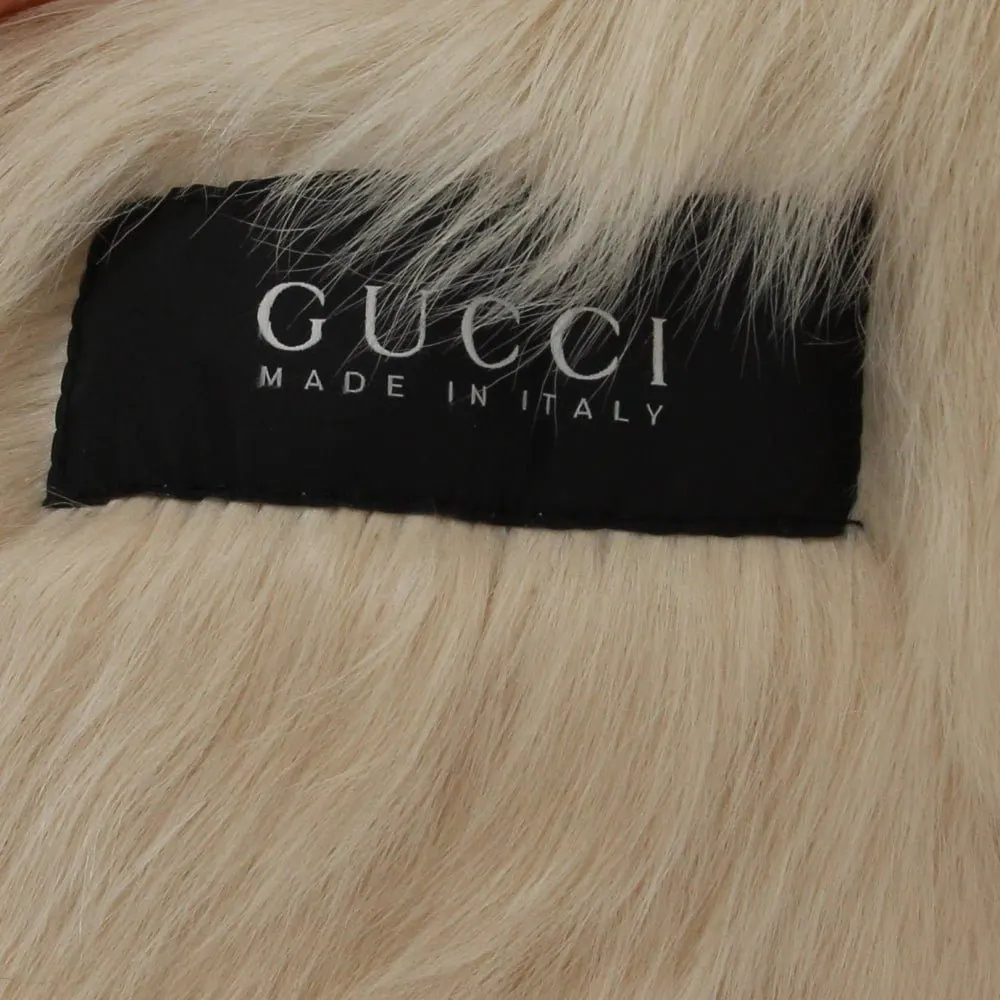 Gucci Beige Sheepskin Shearling Coat - 2000s Beige Shearling Good - Box View