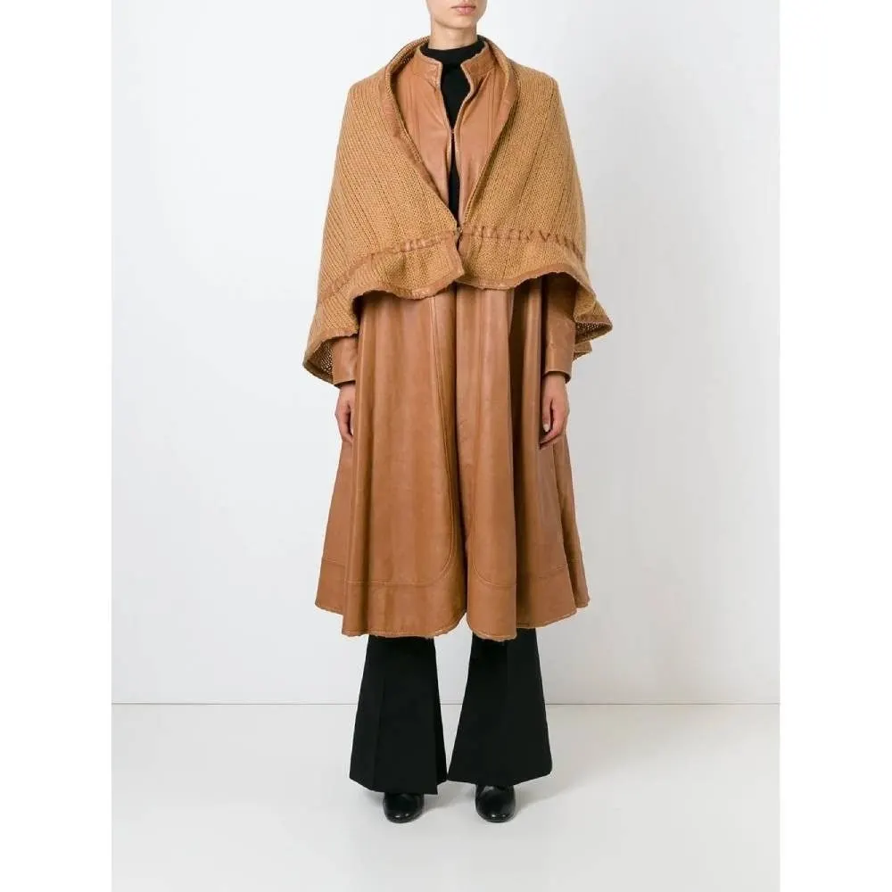 Unsigned Light Brown Suit - '70s Brown Wool Good - Back View