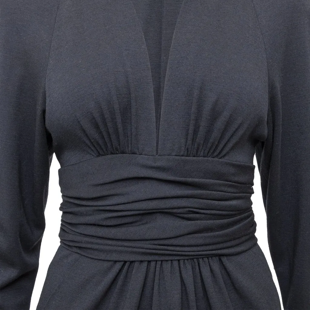 Chanel Boutique Midi Dress - '90s Black Cotton Good - Model View
