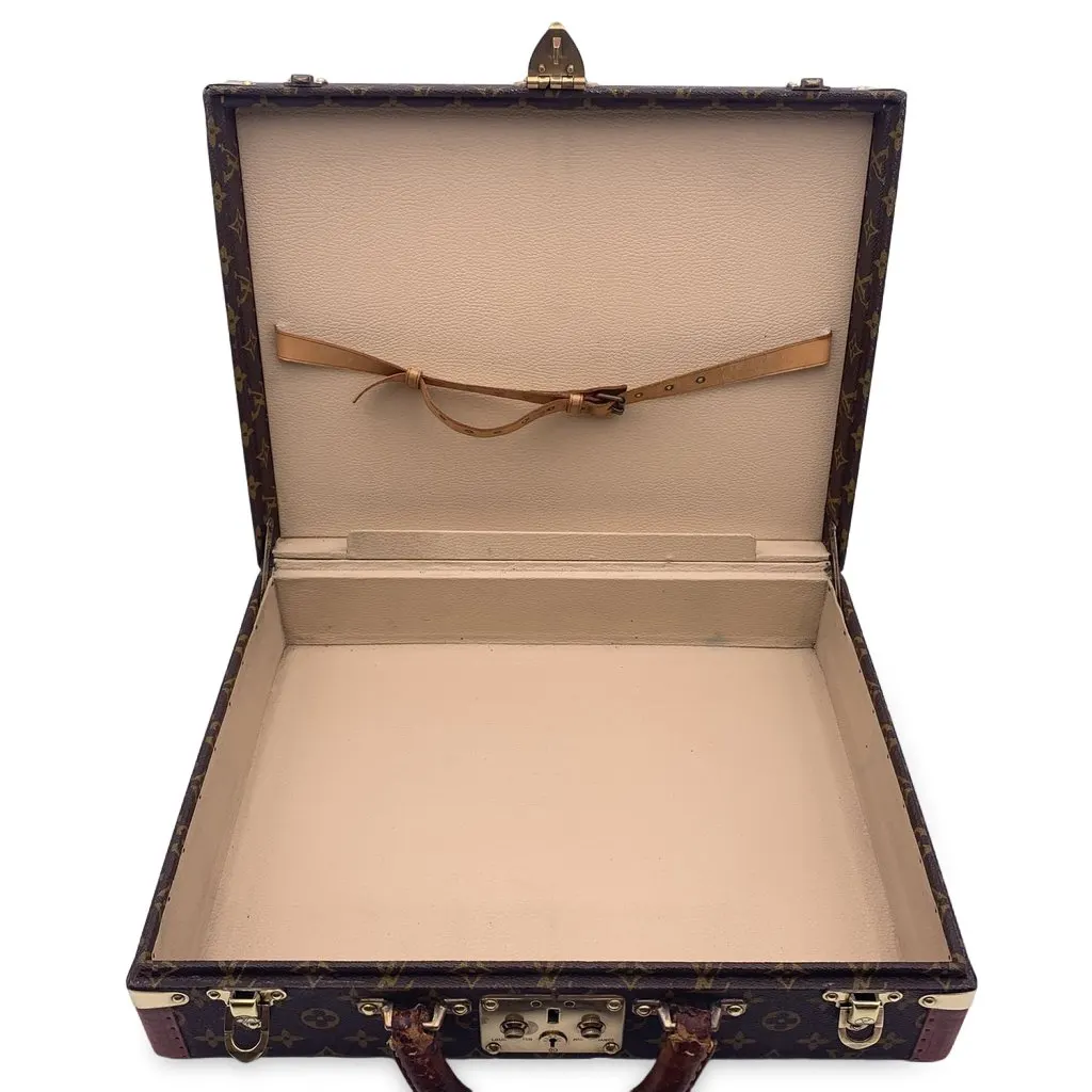 Louis Vuitton Briefcase Vintage President Brown Canvas Good - Model View