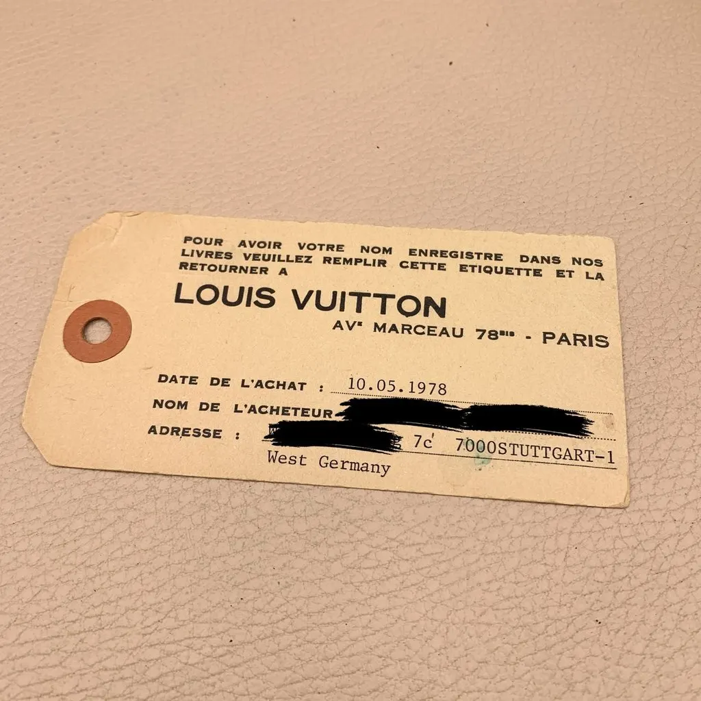 Louis Vuitton Briefcase Vintage President Brown Canvas Good - Box View