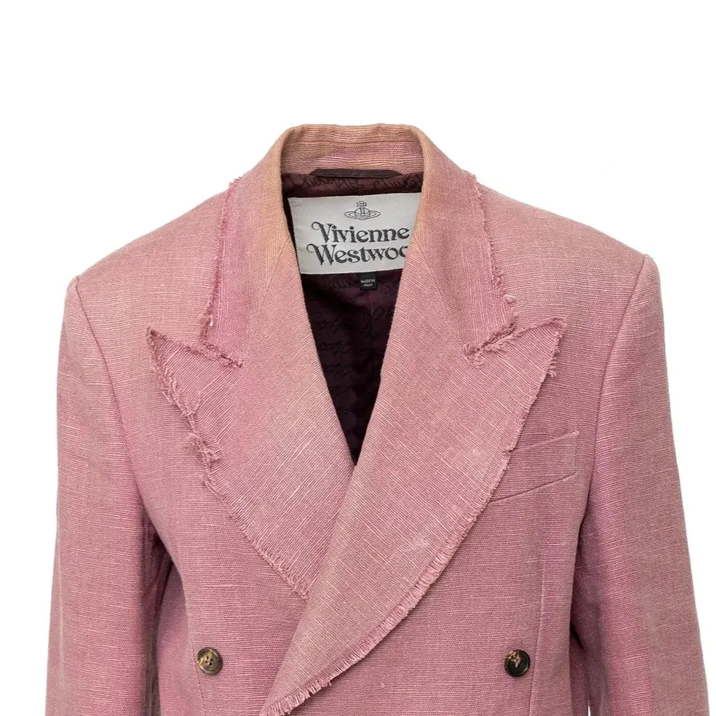 Vivienne Westwood Coat - '10s Pink Canvas Good - Model View