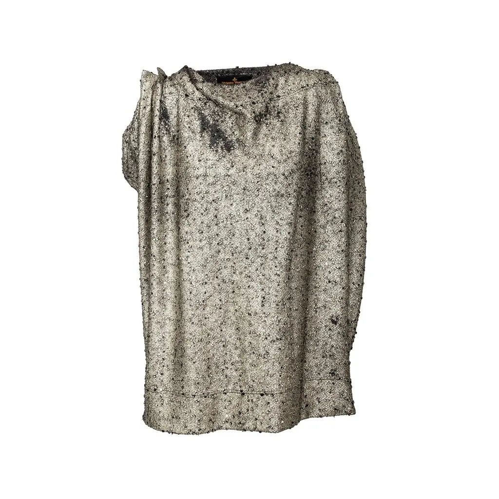 Vivienne Westwood Metallic Dress - '10s Red Good - Front View