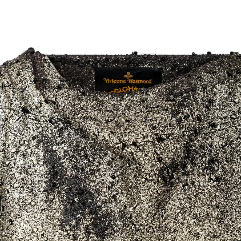 Vivienne Westwood Metallic Dress - '10s Red Good - Inside View