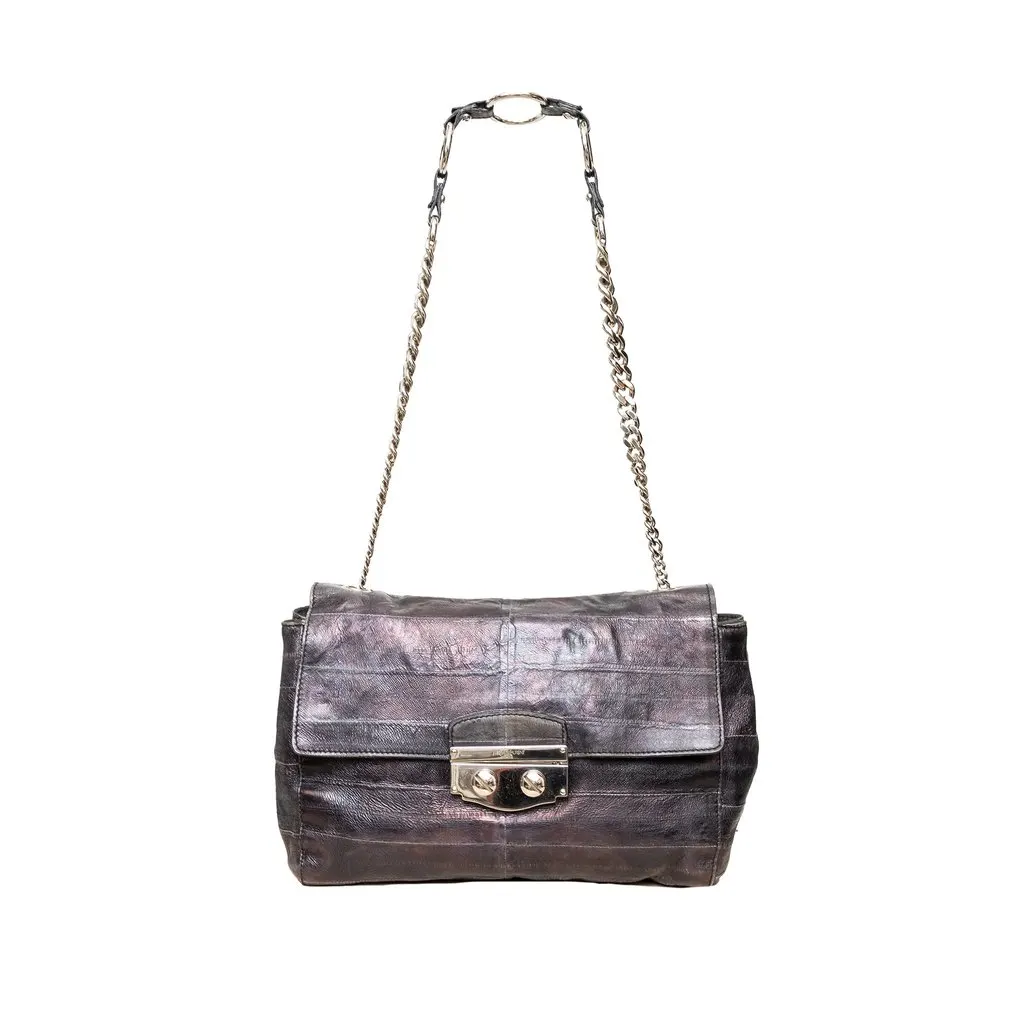 Yves Saint Laurent Sac Le Sixieme Bag - '00s Black Leather Good - Front View