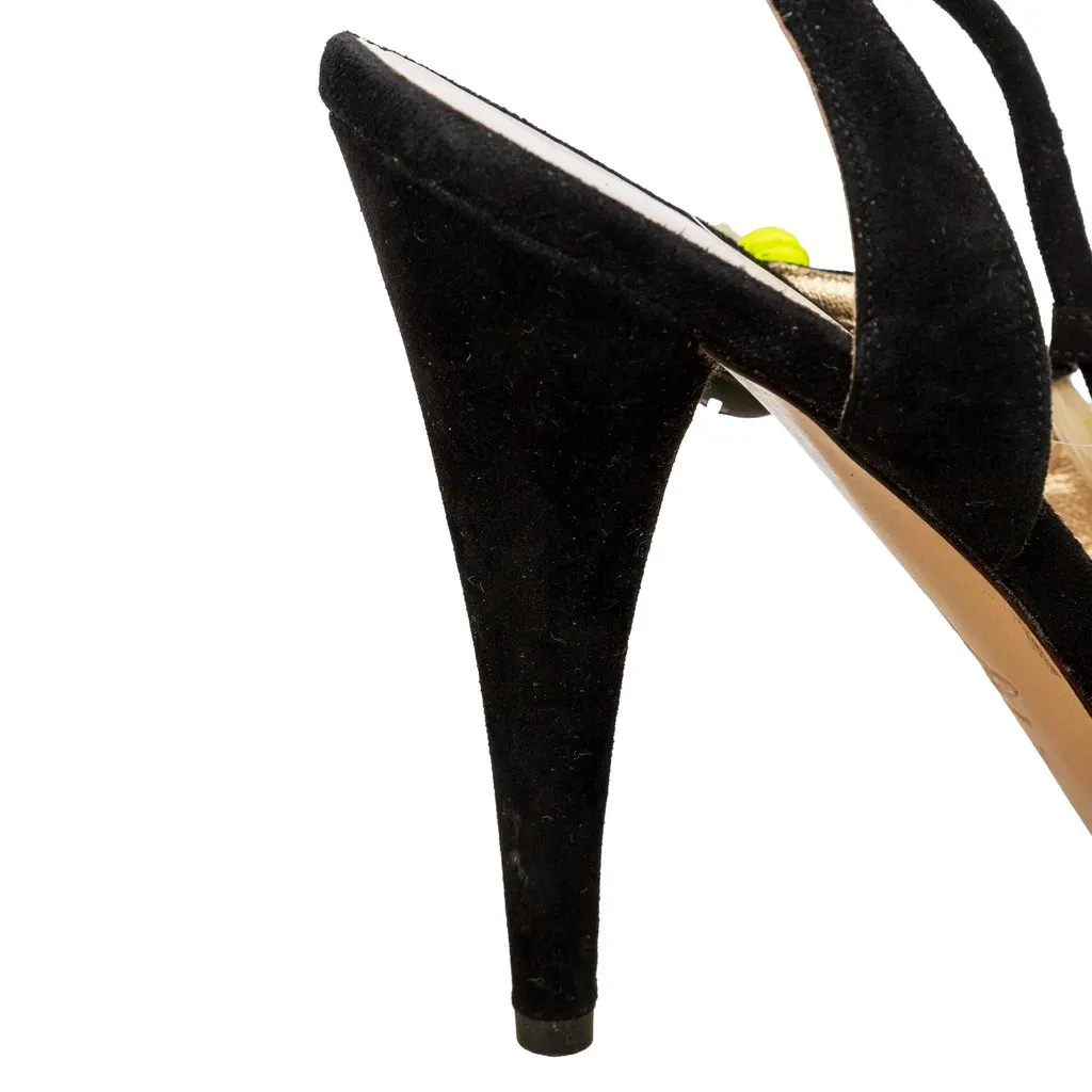 Vivienne Westwood Voodoo Sandals - '90s Black Suede Good - Box View