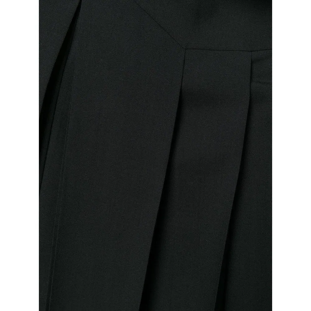 Chanel Black Wool Skirt - '90s Black Wool Good - Box View