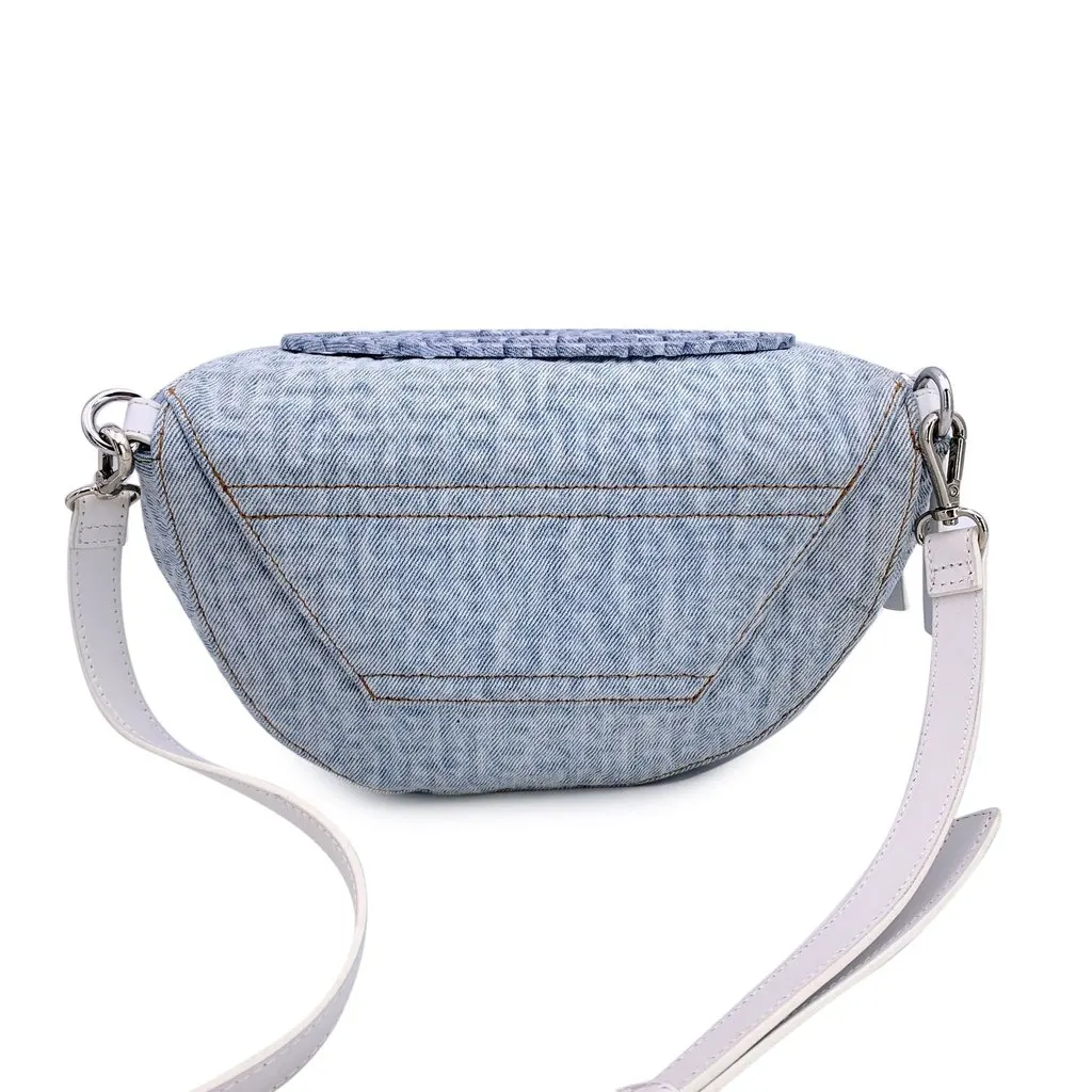 Diesel Crossbody Bag White Denim Good - Model View