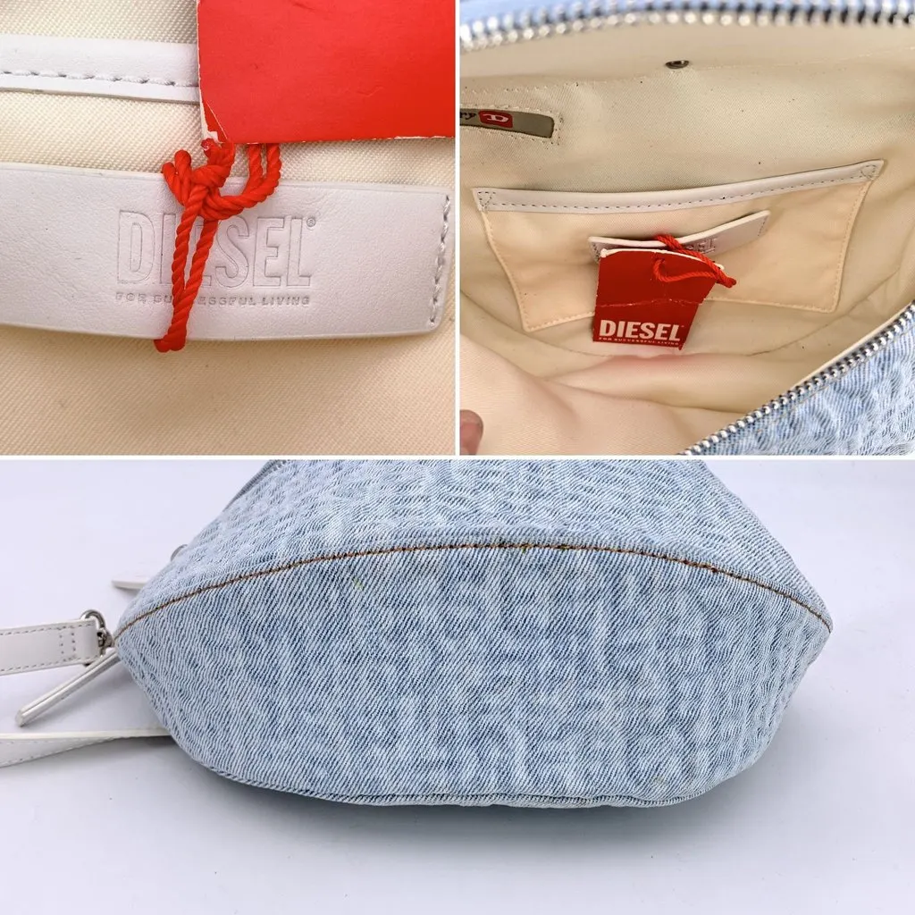 Diesel Crossbody Bag White Denim Good - Box View