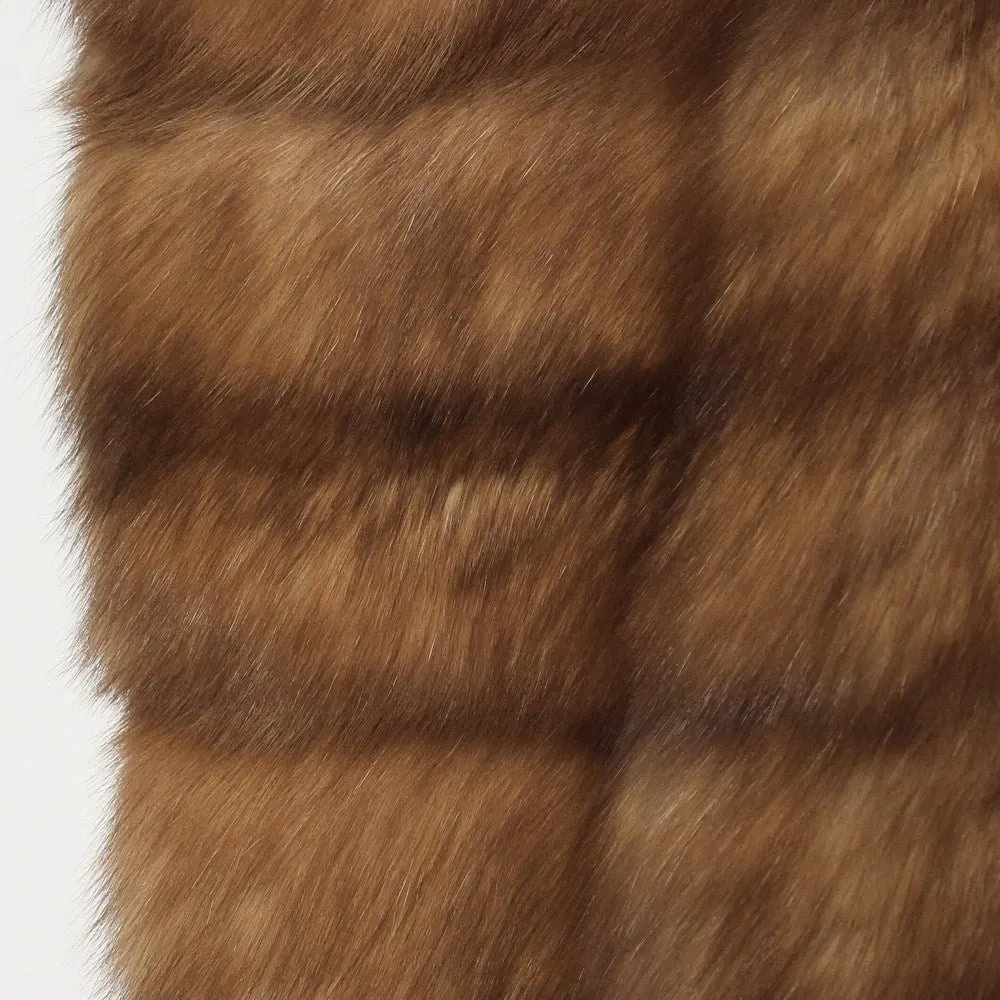 Gianfranco Ferré Brown Marten Fur Scarf - 2000s Brown Good - Box View