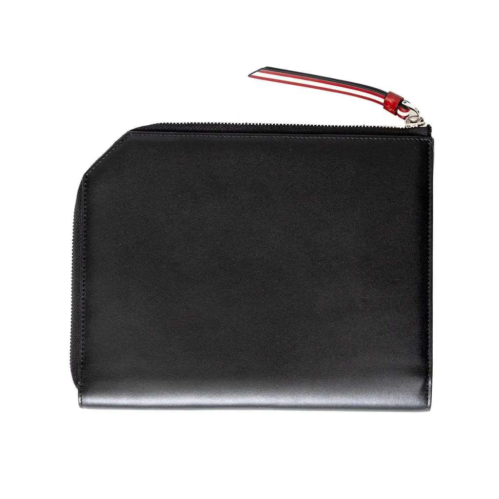 Bally Travel Pouch - '10s Black Leather Good - Back View
