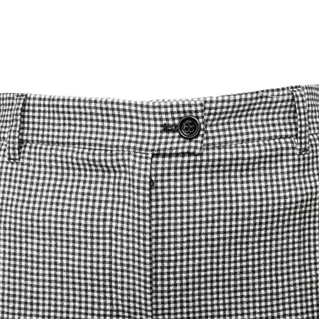 Moschino Cheap and Chic Plaid Trousers - '00s Red Good - Inside View