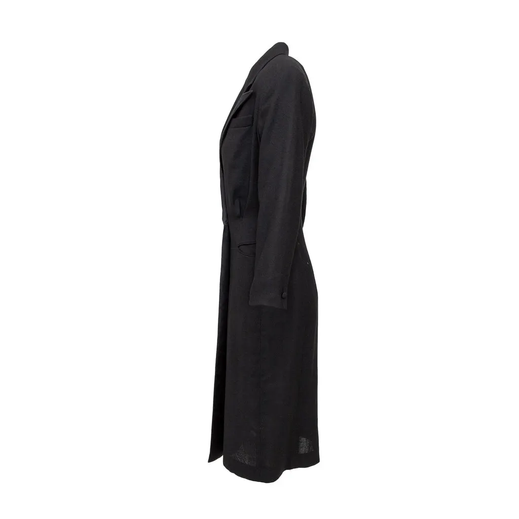 Ralph Lauren Blazer Dress - '00s Black Wool Good - Inside View