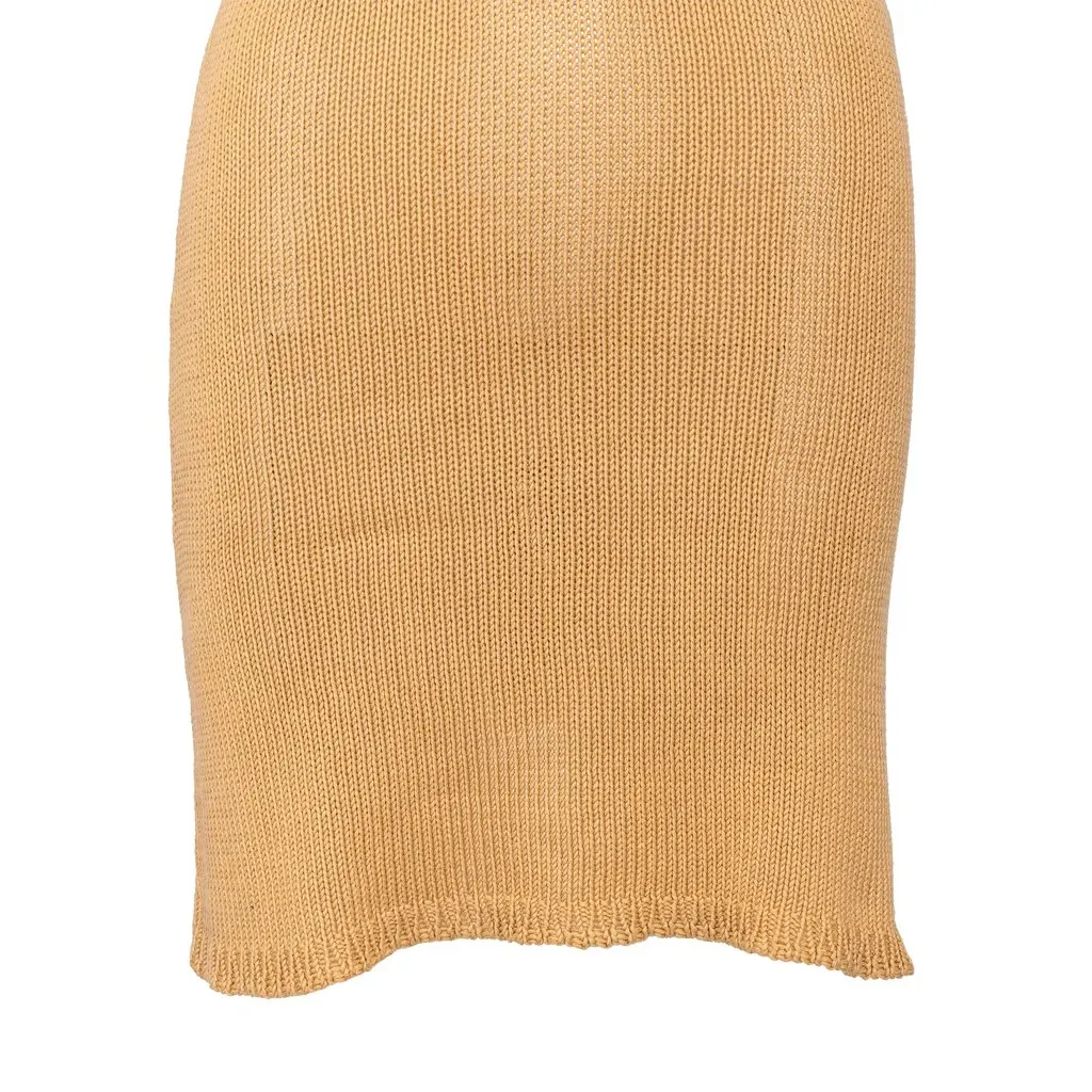 Romeo Gigli G Gigli Crochet Dress - '00s Brown Cotton Good - Box View