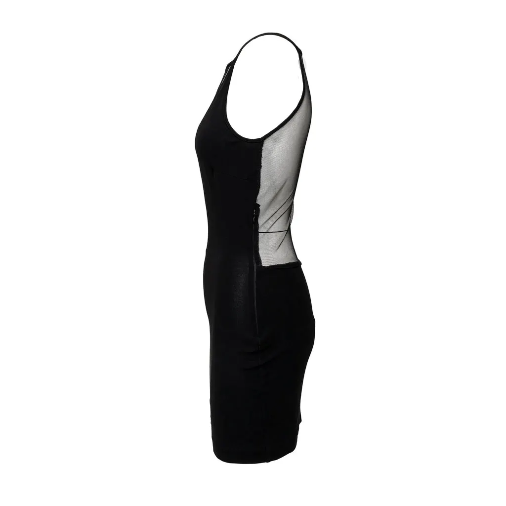 Emporio Armani Cut-out Dress - '00s Black Good - Back View