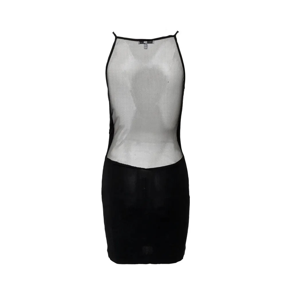 Emporio Armani Cut-out Dress - '00s Black Good - Inside View