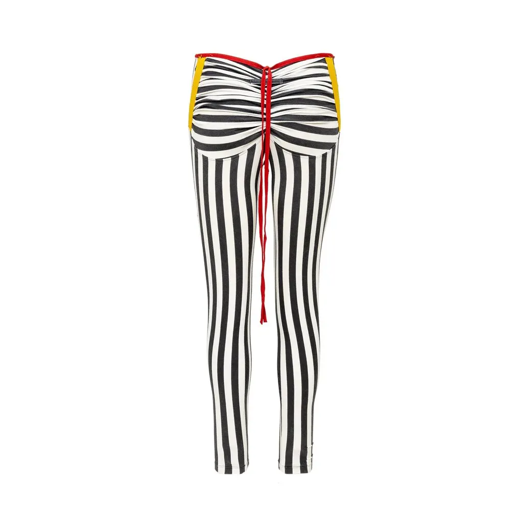 Unsigned Fuzzi Stripe Pants - '90s MultiColor Cotton Good - Inside View