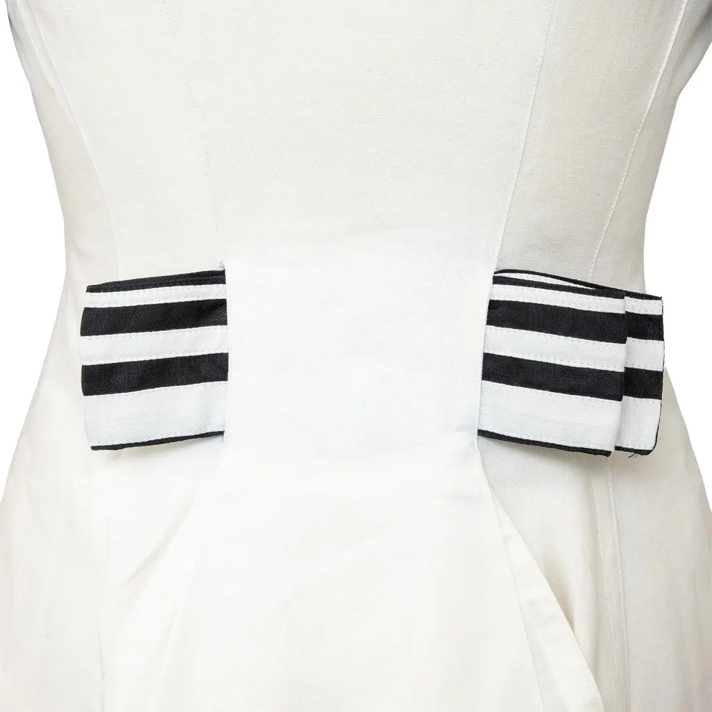 Gianni Versace Couture Mini Dress - '90s Black Linen Good - Box View