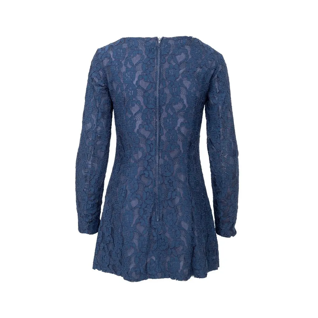 Dolce & Gabbana Lace Dress - '10s Blue Lace Good - Back View