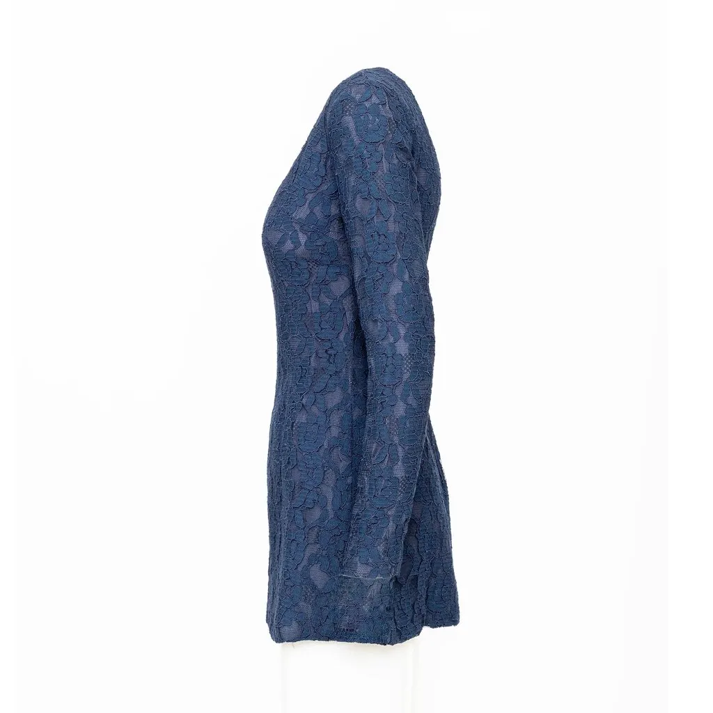 Dolce & Gabbana Lace Dress - '10s Blue Lace Good - Inside View