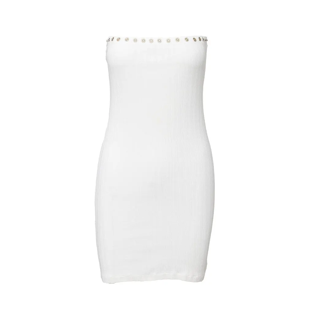 Jean Paul Gaultier Gaultier 2 Way Dress - '90s Silver Cotton Good - Box View