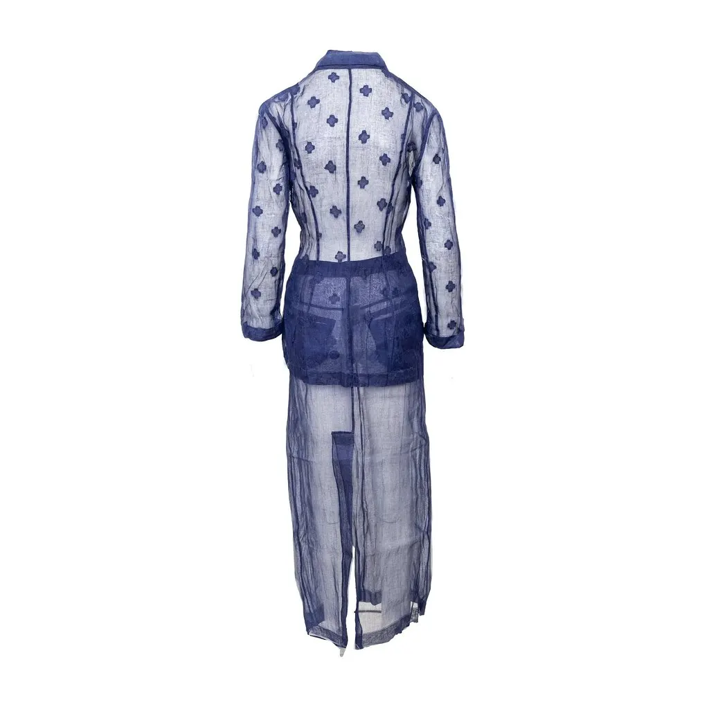 Norma Kamali Vintage Cotton Set - '90s Purple Cotton Good - Inside View