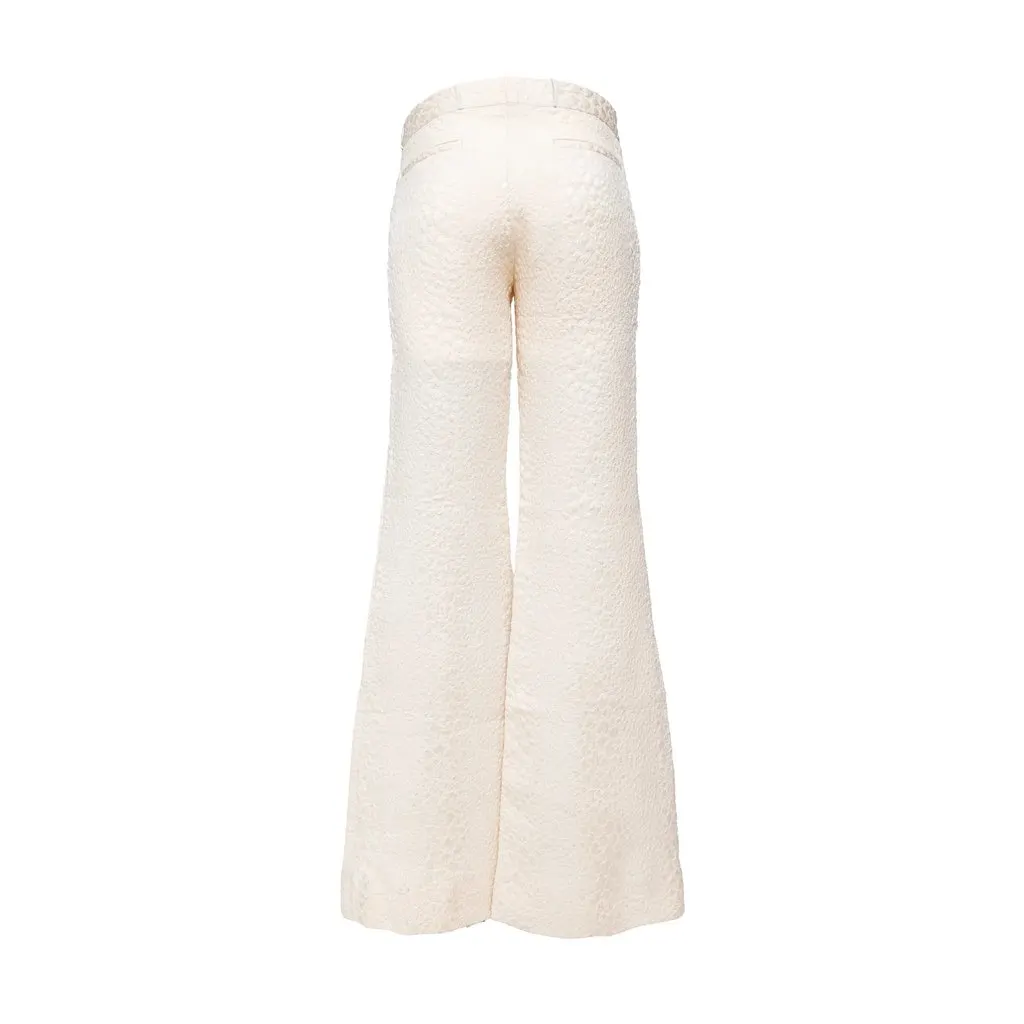 Gucci Textured Pants - '10s Red Silk Good - Inside View