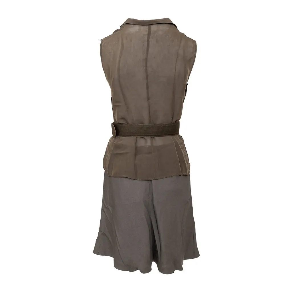 Giorgio Armani and Skirt Set - '90s Red Canvas Good - Back View
