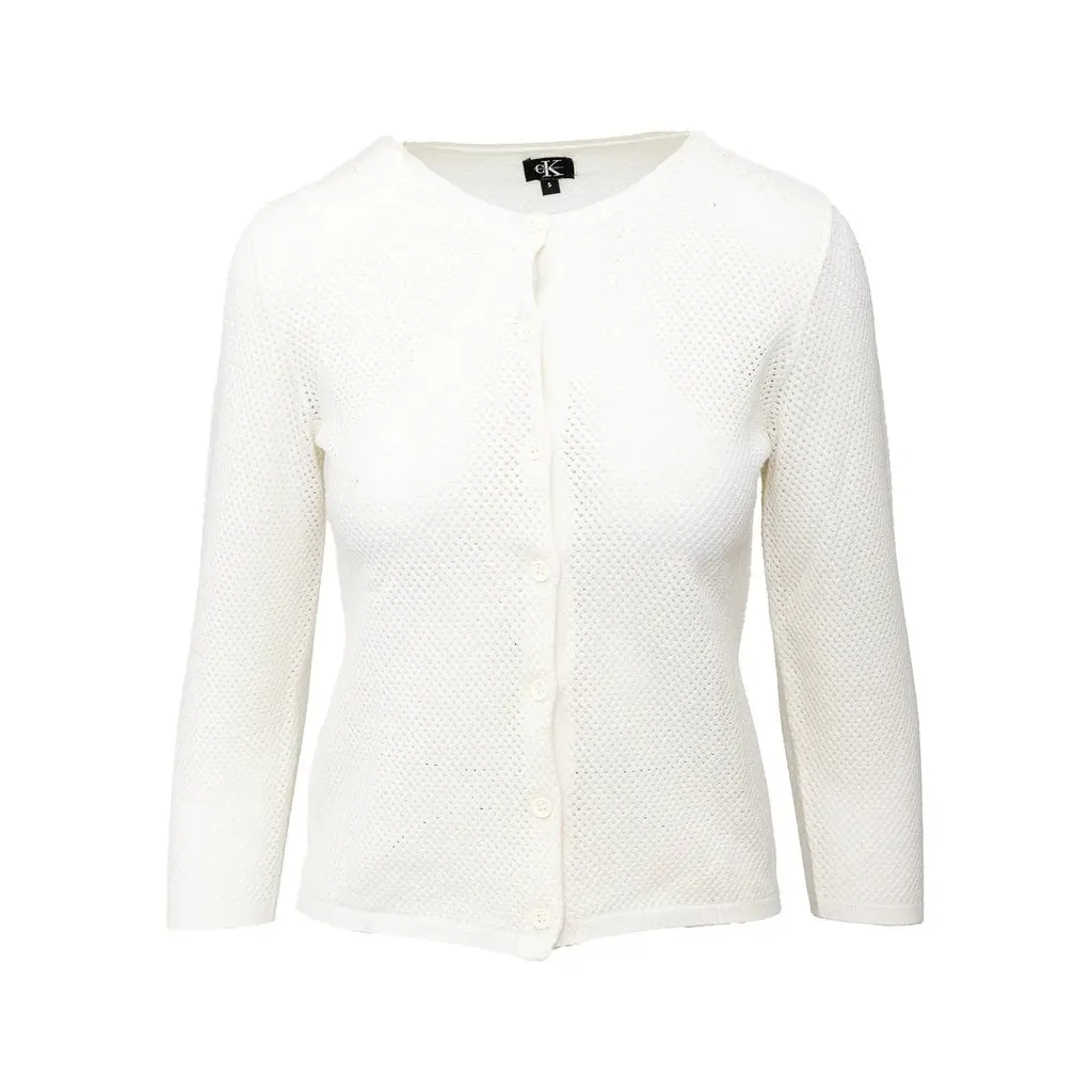 Unsigned Calvin Klein Knitwear Set - '10s White Good - Front View