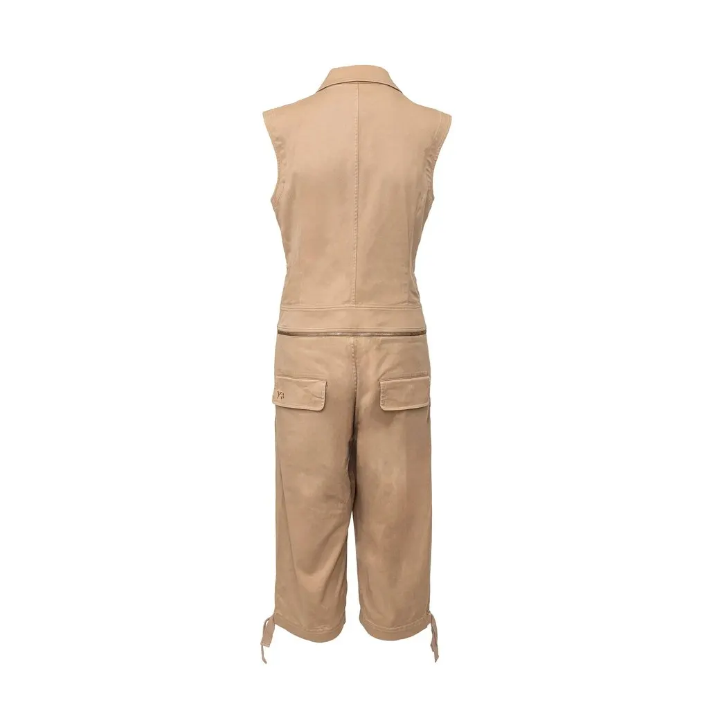 Yohji Yamamoto Y-3 Zip-off Jumpsuit - '10s MultiColor Cotton Good - Back View